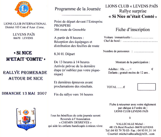 Rallye programme
