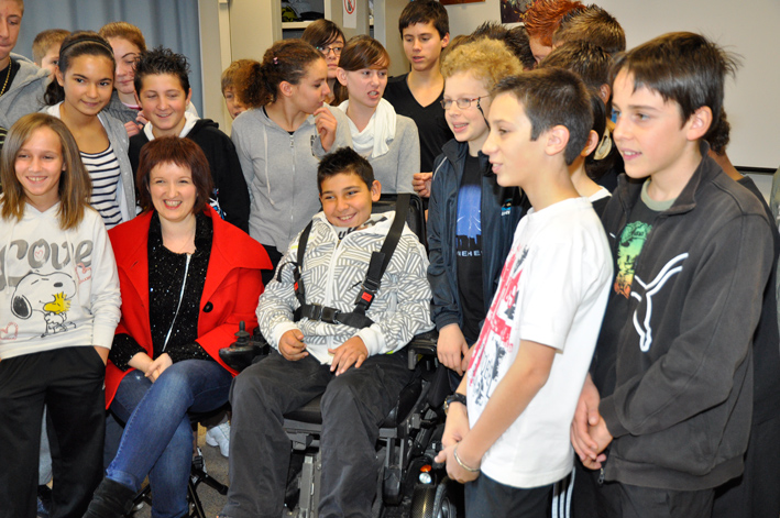 Anne Roumanoff au collège