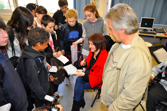 Anne Roumanoff au collège