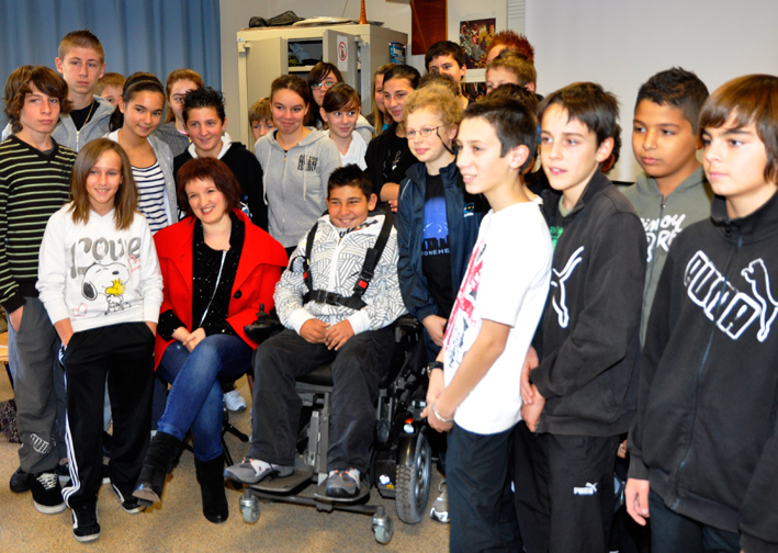 Anne Roumanoff au collège