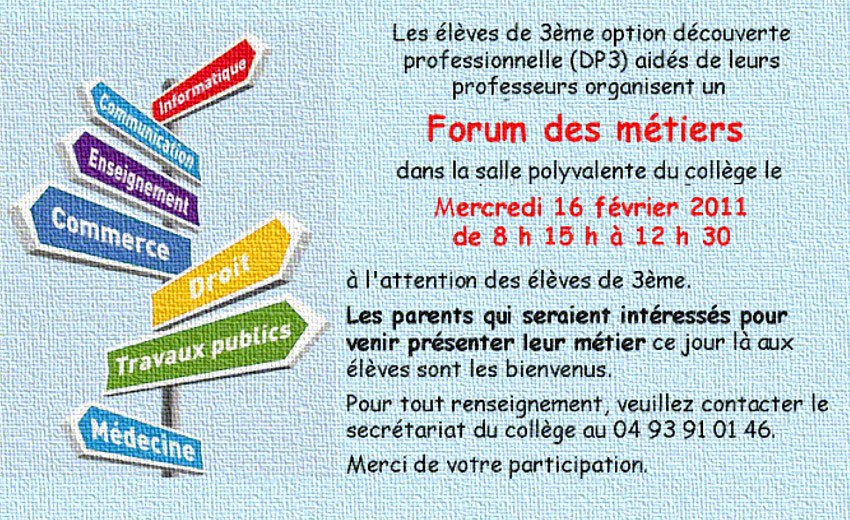 Forum des métiers