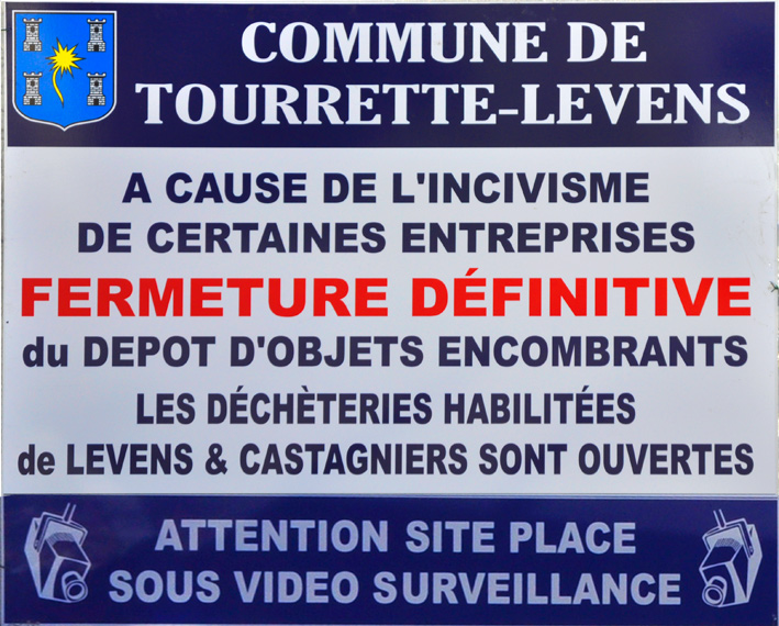 Dépôt des encombrants