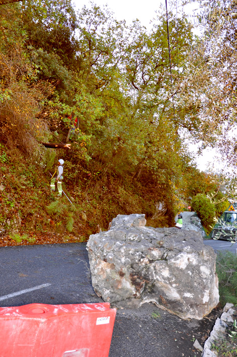 Chute de rocher