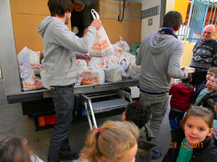 Maternelle et banque alimentaire