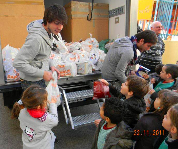 Maternelle et banque alimentaire