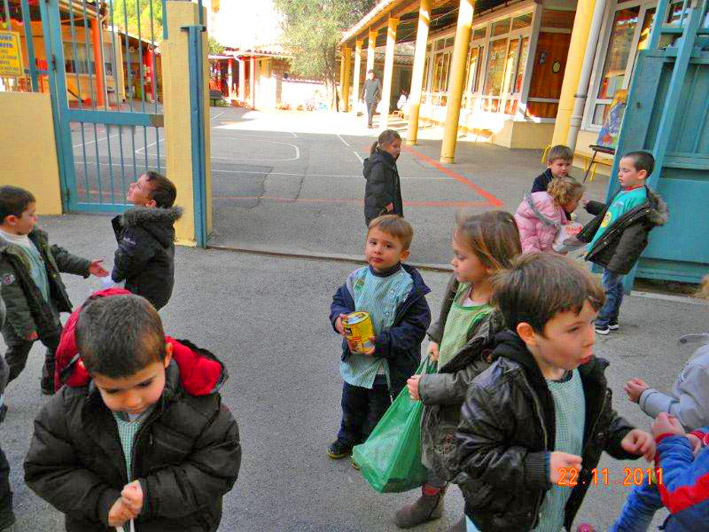 Maternelle et banque alimentaire