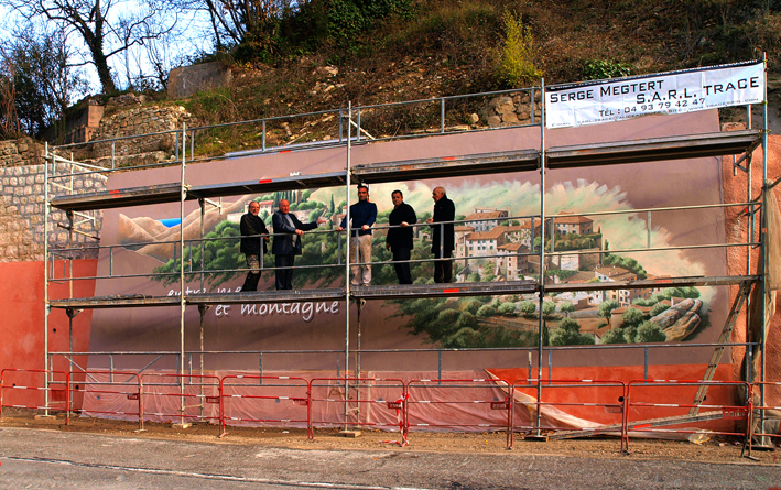 Fresque de Serge Megtert
