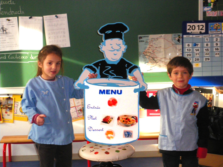 Menu maternelle