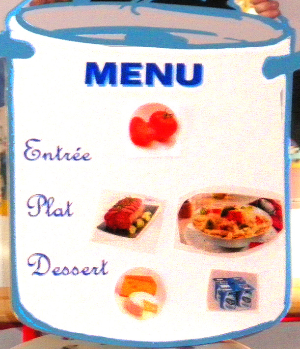 Menu maternelle