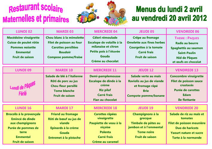 menus