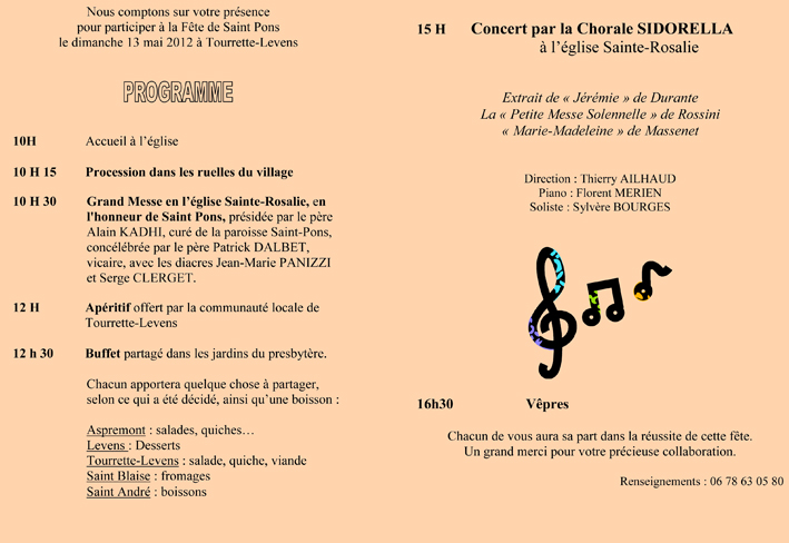 Fête de Saint Pons