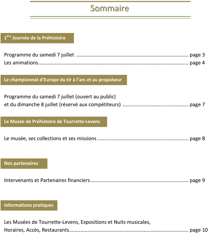 Journée de la préhistoire