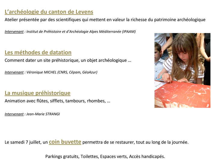 Journée de la préhistoire