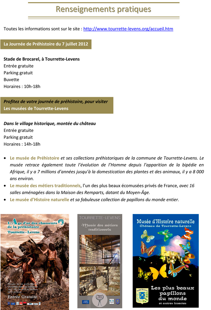Journée de la préhistoire