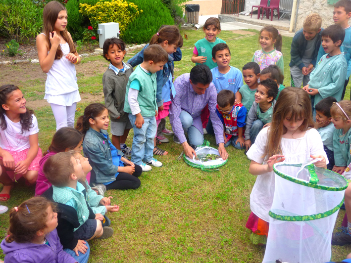 Envol de papillons au château