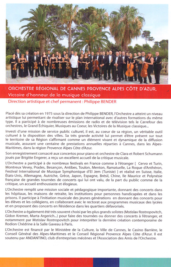 Programme du festival Liszt