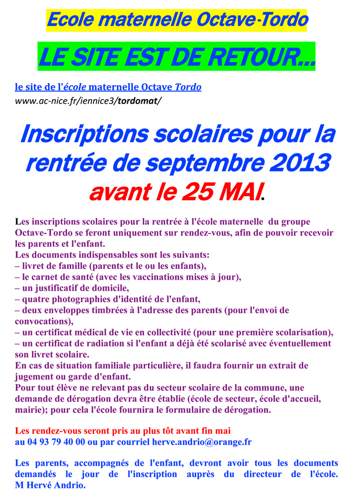 Ecole maternelle