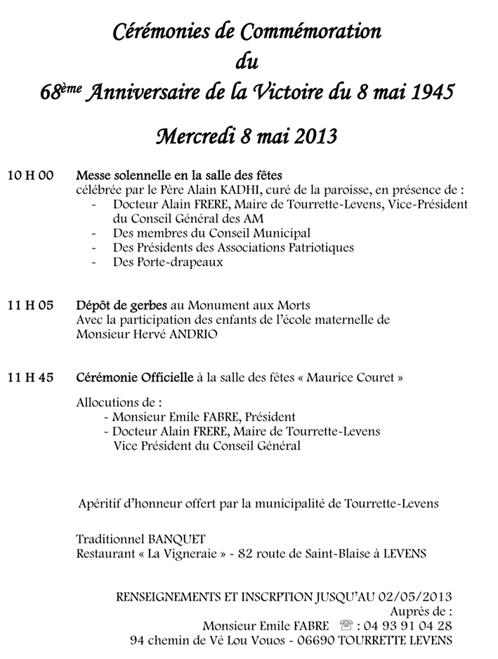 8 mai 2013