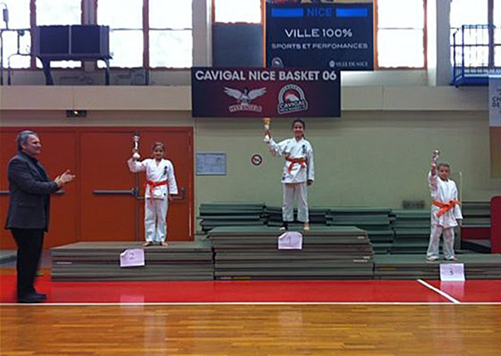 Karaté sur le podium
