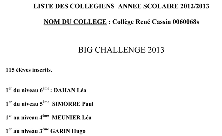 Prix 2013