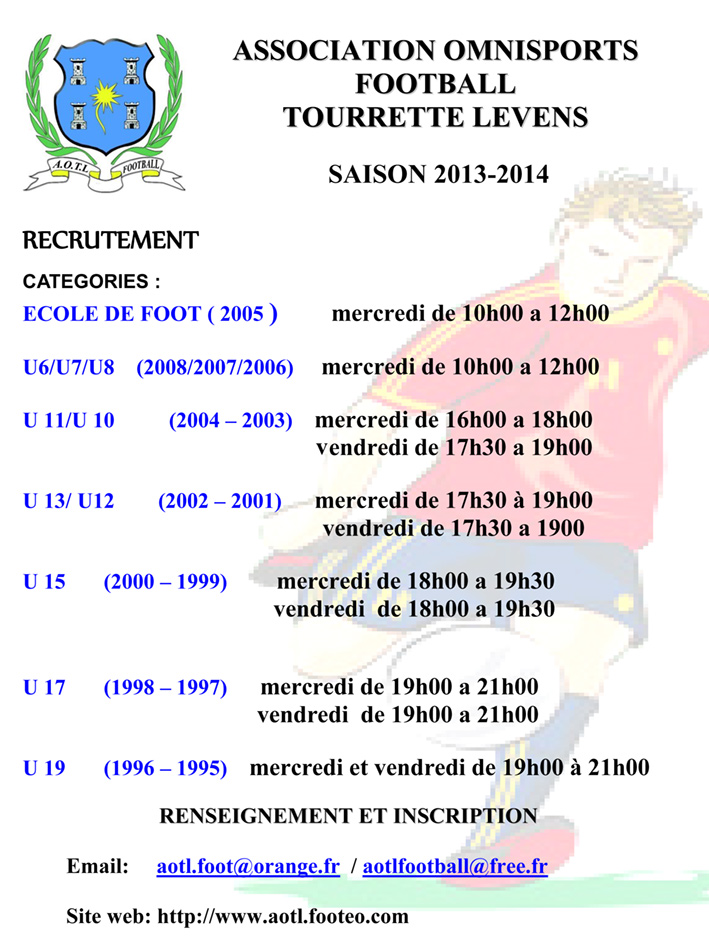 AOTL football recrutement