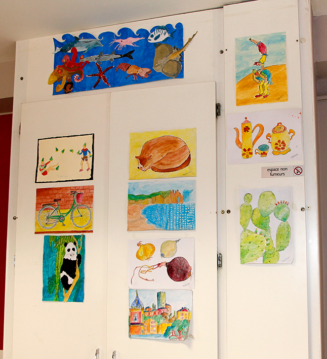 Dessins d'enfants aux Oliviers