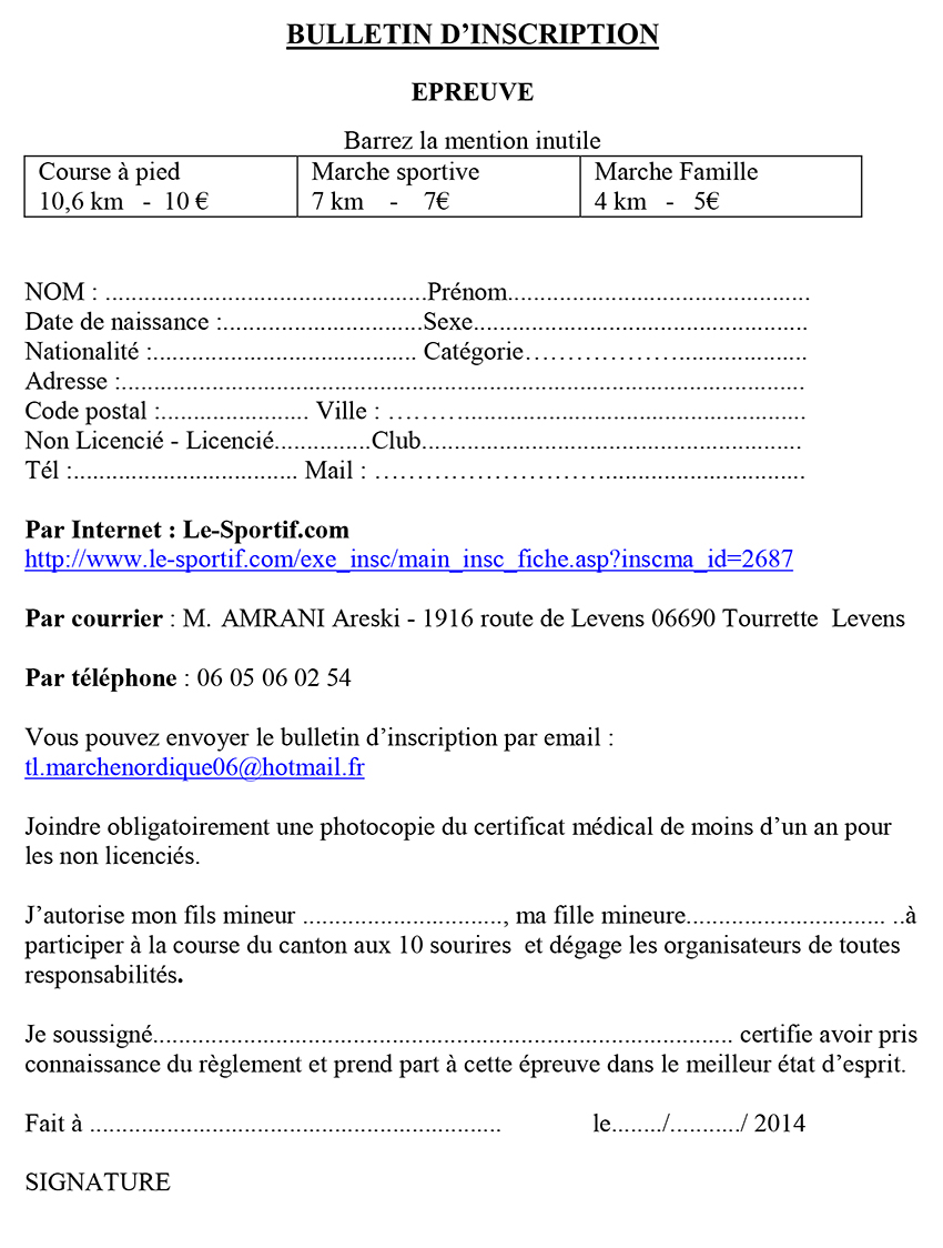Course Inscriptions
