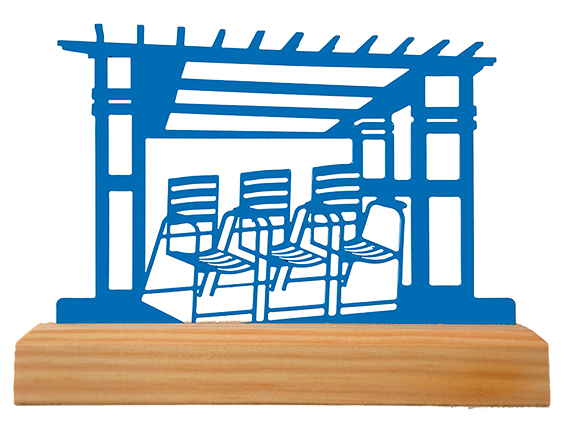 Chaise Bleue