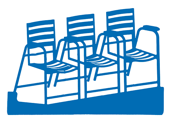 Chaise Bleue