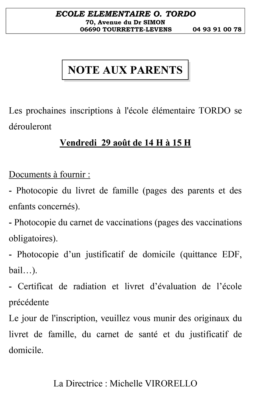 Rentrée élémentaire