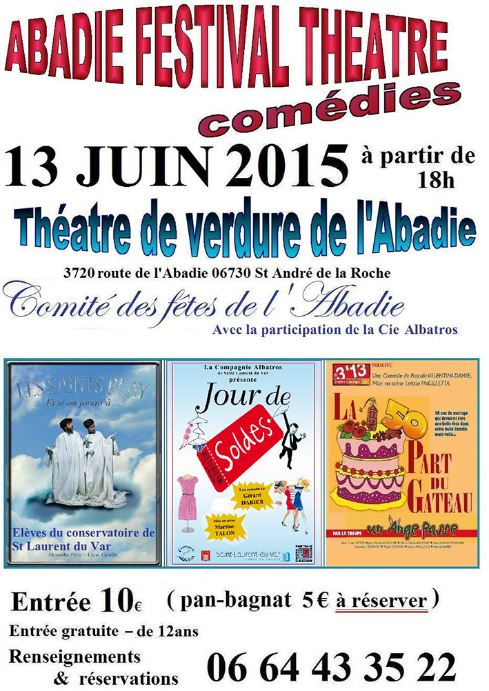 Théâtre à l'Abadie 2015