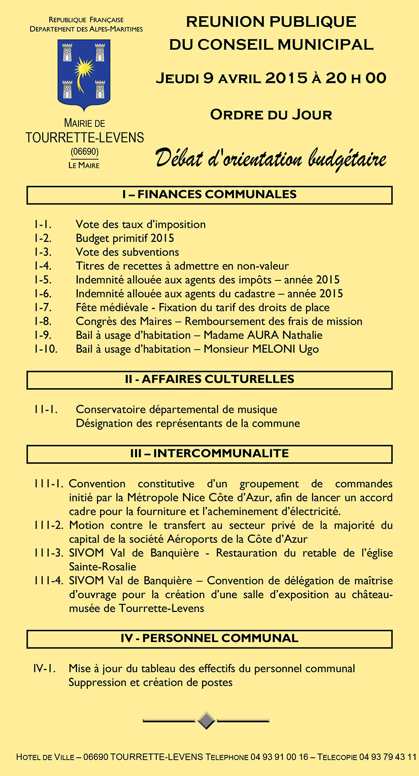 Conseil municipal