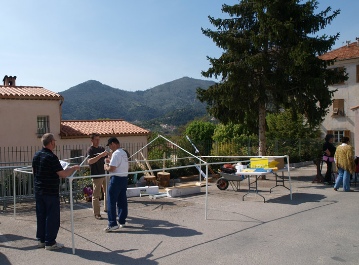 préparation fête médiévale