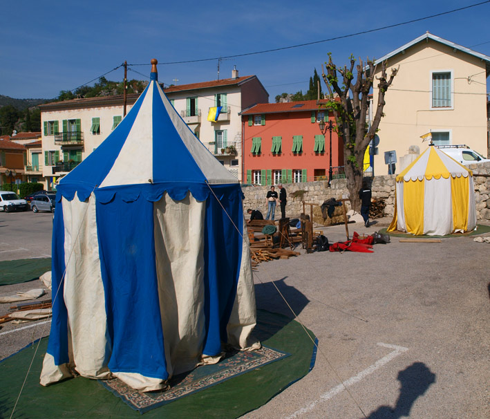 préparation fête médiévale