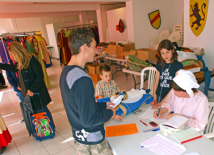 préparation fête médiévale