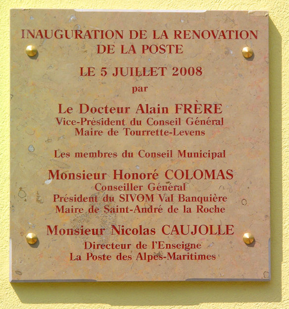 Poste : inauguration