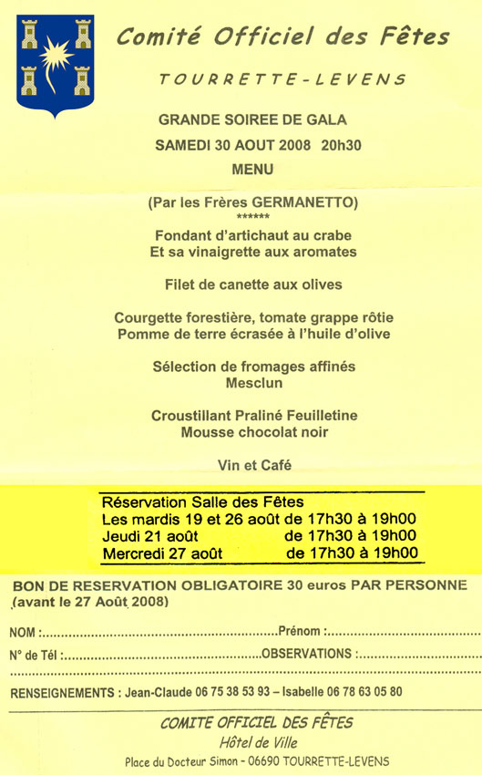 Gala du 30 aout