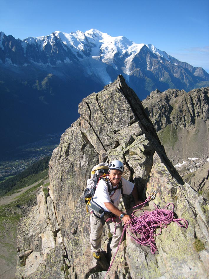 Bertrand et François Gasiglia au mont Blanc