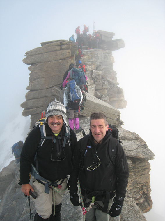 Bertrand et François Gasiglia au mont Blanc