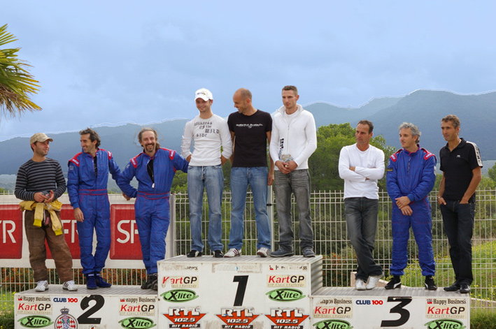 Podium karting