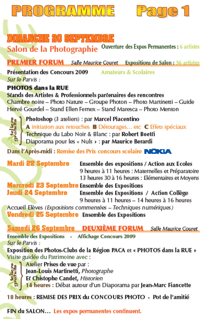 Rencontres 2009