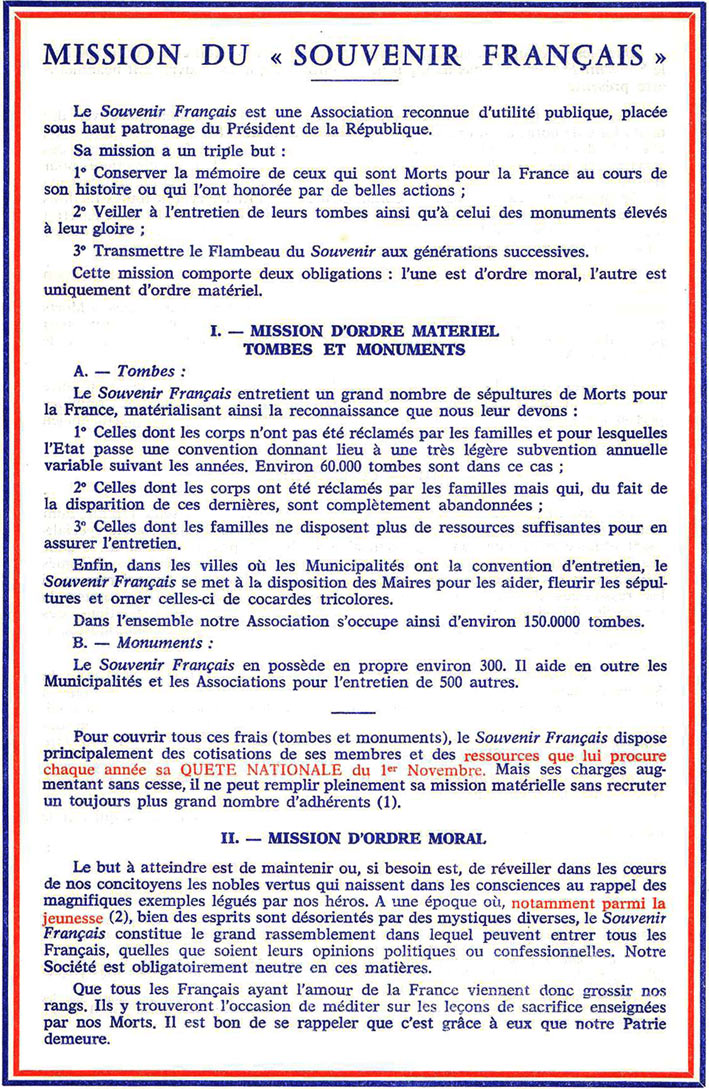 Souvenir français