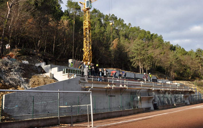 Tribunes du stade