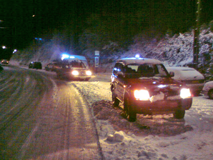 Pompiers et neige